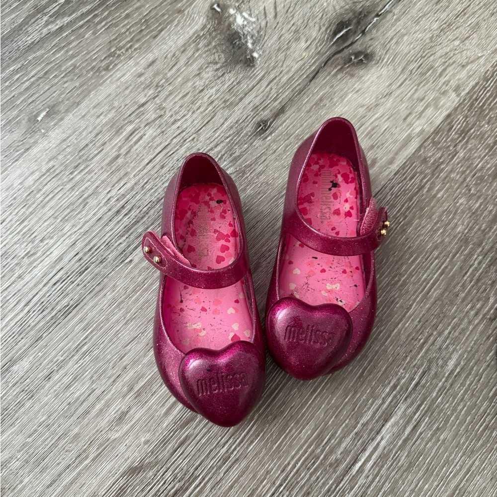 Melissa Kids Sparkly Purple Dress Shoes